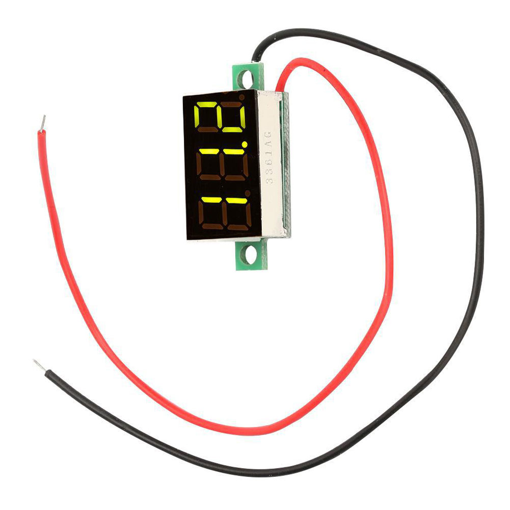 Mini Panneau De Voltmeter Num Rique Dc V Test Tension Deux Fils