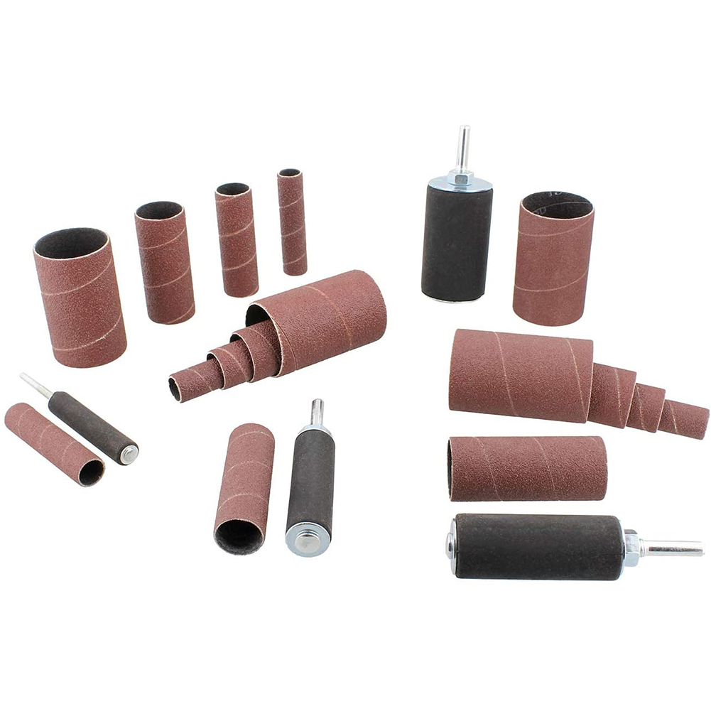 Meule A Bande Kit Ponceuse à Tambour 20 Pièces - Pour Perceuse (4 Tailles) Perceuse Colonne