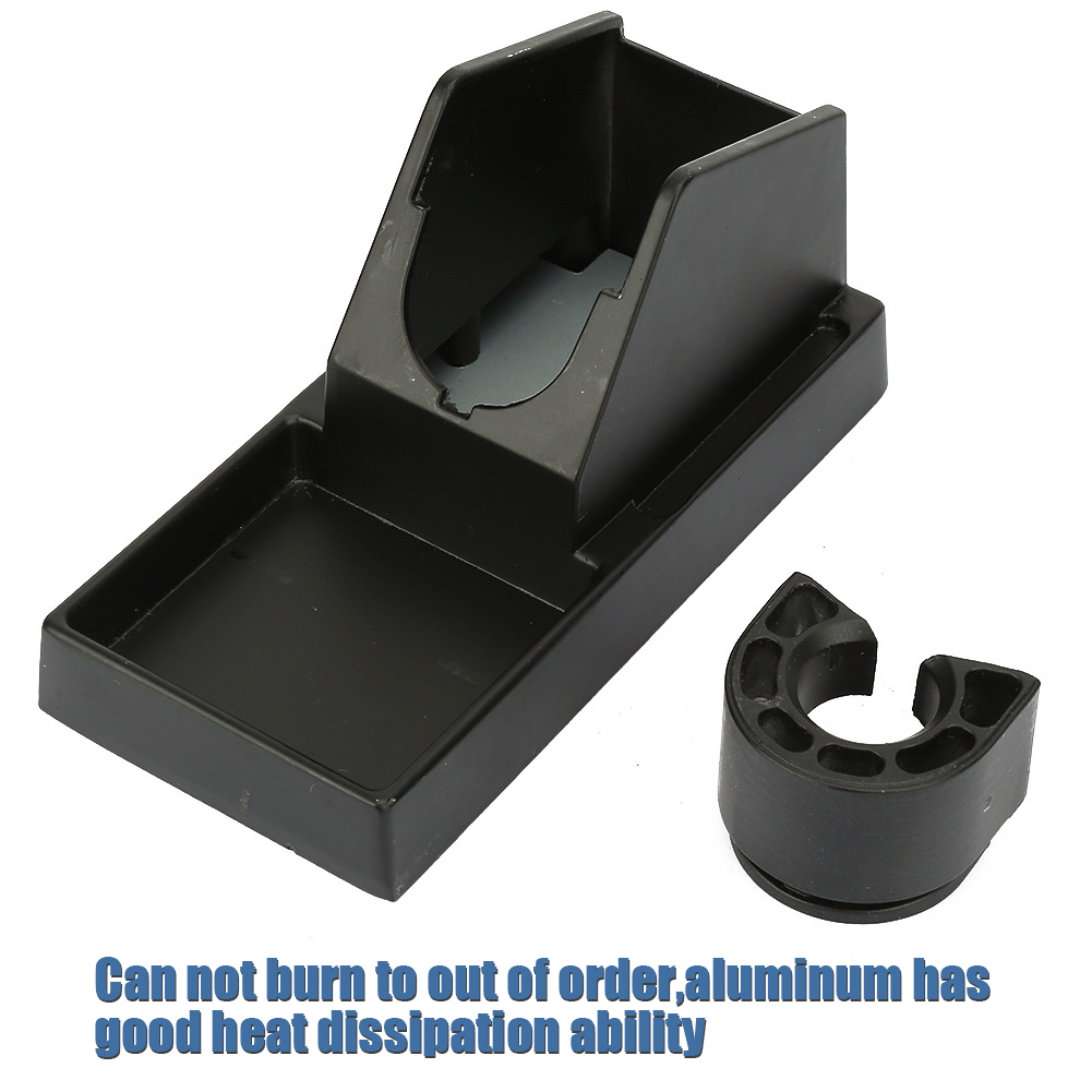Support Fer à Souder DBL 936H – Base Métal Alliage Aluminium Noir, Dissipation Thermique Stable Pour Station Soudage