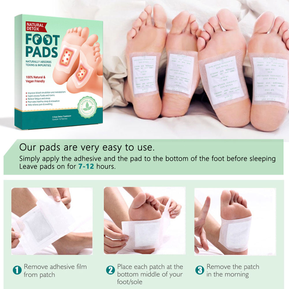Pieds de pied Detox Le patch goutte naturel Supprimer les toxines à Améliorer la soussanté