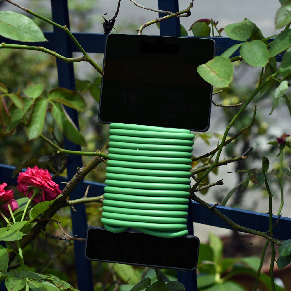 Flexible Vert en Plastique Jardin Jardin Cravates Multifonctionnel Fixation Plantes Câble Attaches bowsugar 200 Pcs Réglable Cravates pour Jardin Plantes Support 