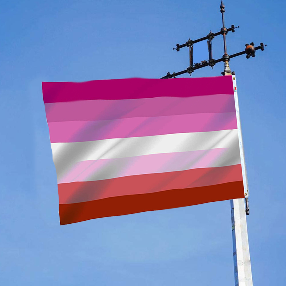 Drapeau Genderqueer 90x150 Cm - Polyester Résistant, Double Couture, œillets En Laiton, Couleurs UV