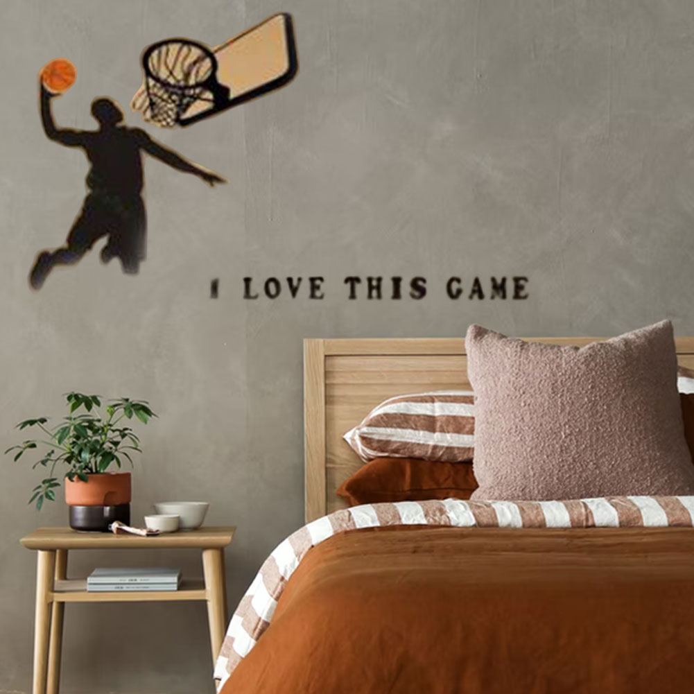 Sticker mural Basketball Player Decor de mur amovible Slam Dunk