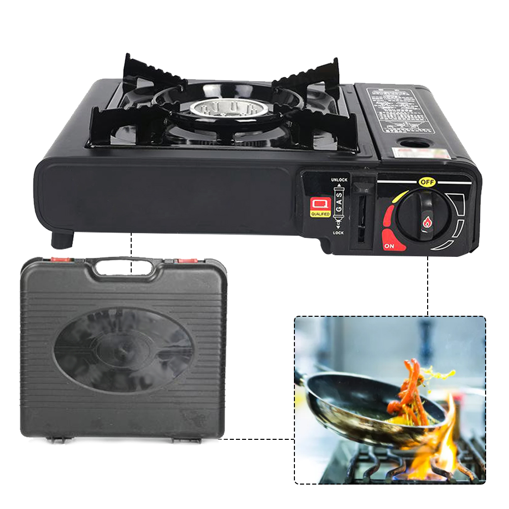 Cuisinière à Gaz Portable Double Brûleurs - Parfaite Pour Le Camping, Pliable Et Compacte !