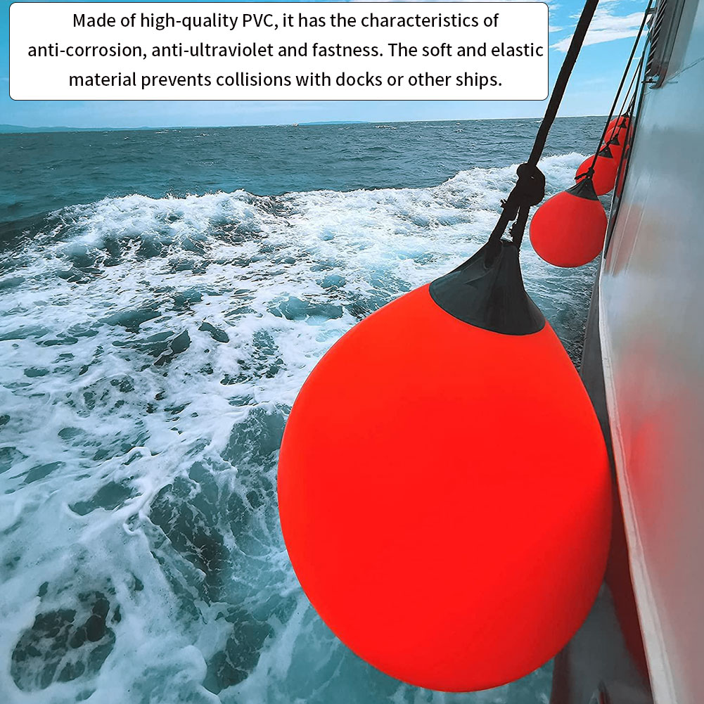 Bouée D'Ancrage / Pare-Battage Flottant En PVC - Pour Bateau, Voilier, Ponton - Protection Amarrage